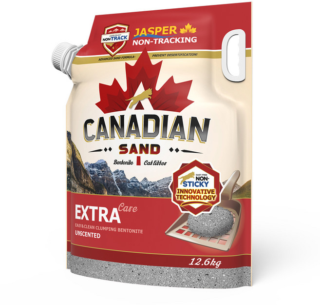 캐네디언샌드 응고형 재스퍼 엑스트라케어 고양이 벤토나이트, 12.6kg, 1개, 무향