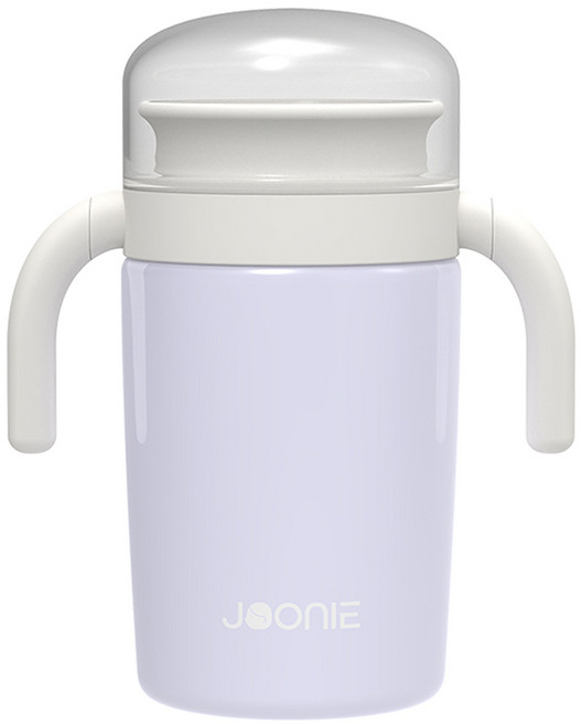 주니 360 스테인리스 자기주도 컵, 330ml, 1개, 퍼플