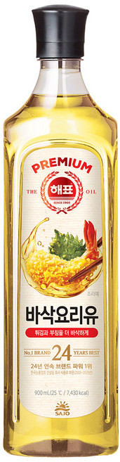해표 바삭 요리유, 1개, 900ml