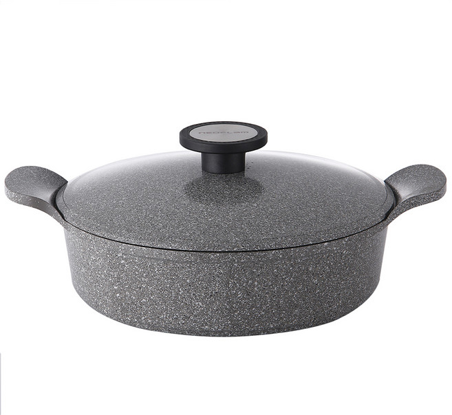 네오플램 국산 IH 인덕션 뽀떼 전골냄비, 24cm, 마블, 1개