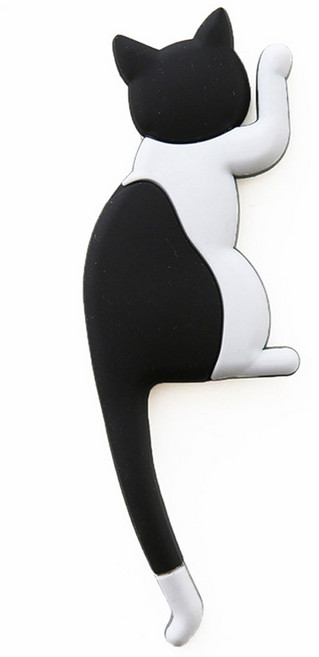 모나코올리브 꼬리감는 걸이냥 자석후크, 턱시도, 1개