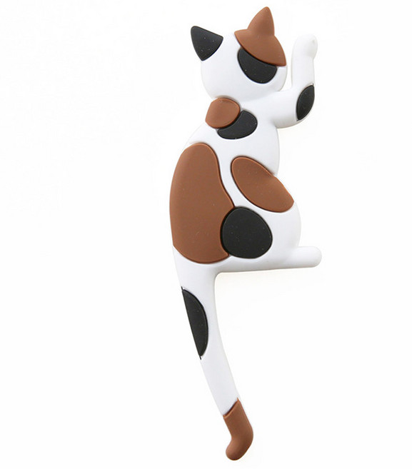 모나코올리브 꼬리감는 걸이냥 자석후크, 삼색이, 1개