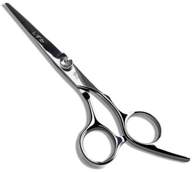 시즈카 헤어 커트 미용 일자 가위, 1개, 실버