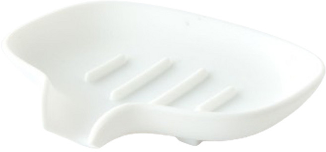모던하우스 라운드 실리콘 비누받침, 1개, 화이트