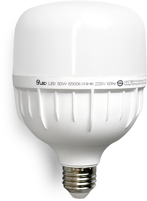 건식 LED 전구 30W E26 고와트 원통 T램프 보안등, 주광색, 1개