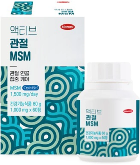 한미헬스 사이언스 액티브 관절 MSM 60g, 60정, 1개 - 쿠팡