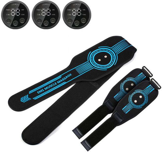 씨앤케어 EMS 트레이닝 마사지기 복부 + 허벅지 2p 세트, CP531M(복부 벨트), CP532M(허벅지 벨트), 혼합색상