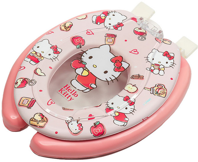 릴팡 헬로키티 키즈겸용 변기커버, 혼합색상, 1개