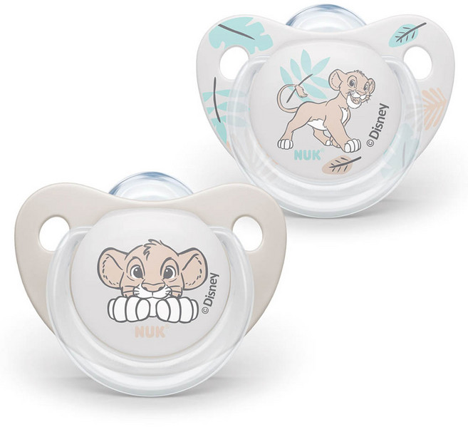 NUK 迪士尼矽膠安撫奶嘴 2入組, S2(6~18個月), 辛巴, 1組