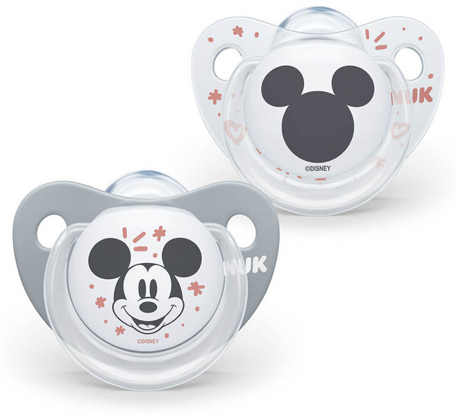 NUK 迪士尼矽膠安撫奶嘴 2入組, S1(0~6個月), 米奇, 1組
