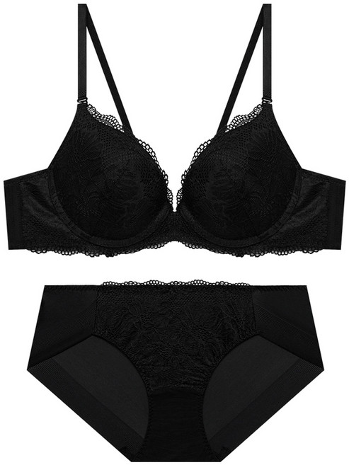 트라이엄프 여성용 레이스 브라 팬티 세트