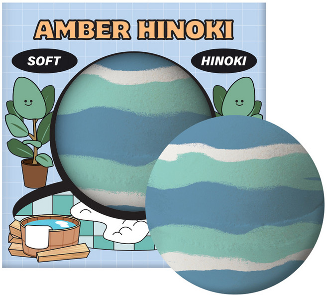 플루 구름 버블 배쓰밤 앰버히노끼, 200g, 1개