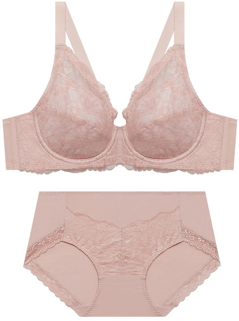 트라이엄프 여성용 레이스 풀컵 브라 팬티 세트
