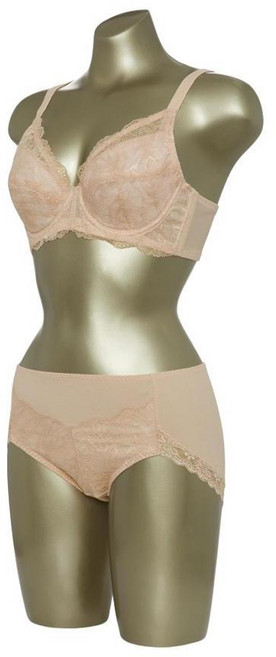 트라이엄프 여성용 레이스 풀컵 브라 팬티 세트