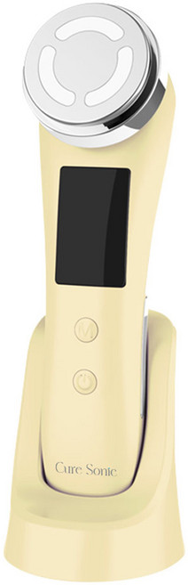 큐어소닉 딥클렌징 갈바닉 마사지기 옐로우, CP817HF