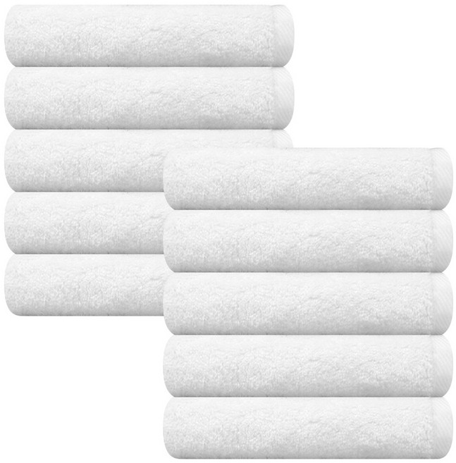 송월타월 블랙라벨 솔리드 무지 고중량 호텔 타올 250g 뱀부얀, 아이보리, 10개