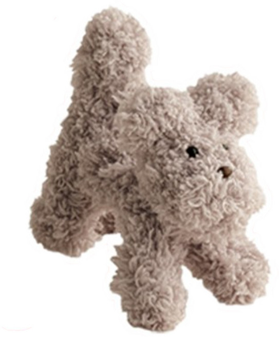 yarna DIY 패키지 모루 강아지 놀아줘멍 인형 만들기 1마리 + QR 동영상 세트, 7 그레이베이지, 1세트