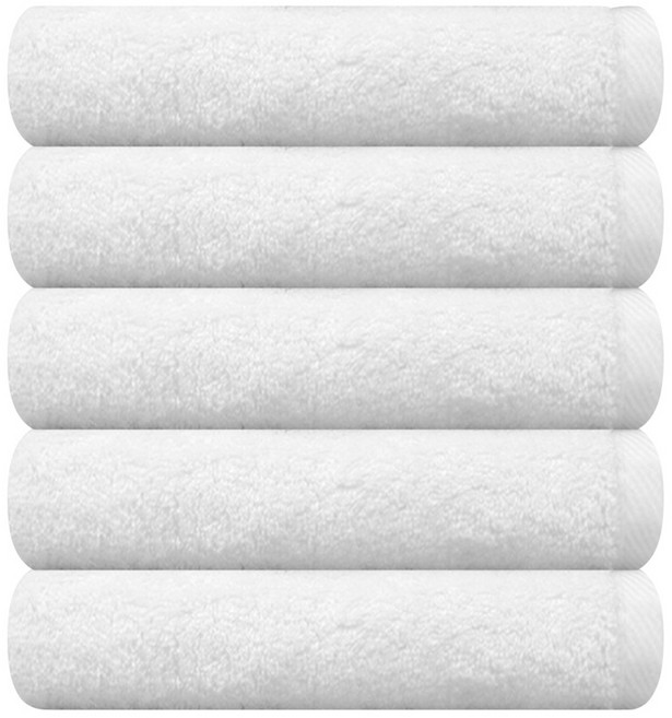 송월타월 블랙라벨 솔리드 무지 고중량 호텔 타올 250g 뱀부얀, 아이보리, 5개