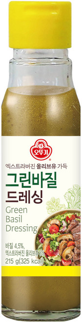 오뚜기 그린바질 드레싱, 215g, 1개
