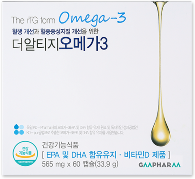 지엠팜 더 알티지 오메가3 60p, 60정, 1개