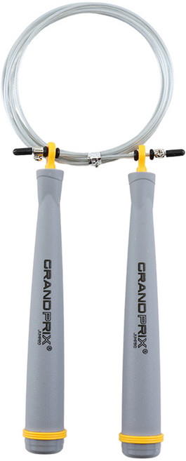 JUMPRO Grand Prix L 超高速鋼絲跳繩 S-808, 1個, 黃色
