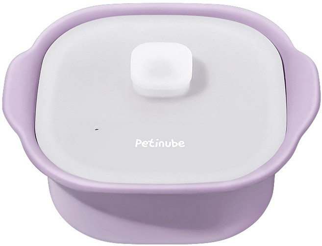 쁘띠누베 국내 제조 실리콘 이유식 멀티 찜기 900ml, 뚜껑 + 본품, 1개, 루나 퍼플