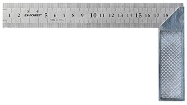 이엑스파워 아연 직각자 200mm EHS-200, 1개