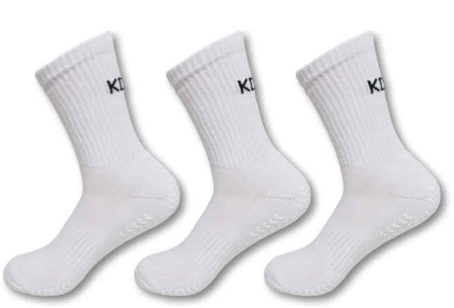 써머텍트 남성용 논슬립 하프삭스 3족 세트, 화이트, 1세트