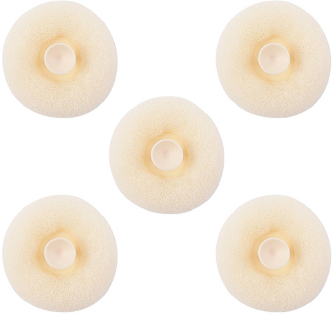 블럭마트 접착식 버블 샤워볼, 레몬, 1개입, 5개