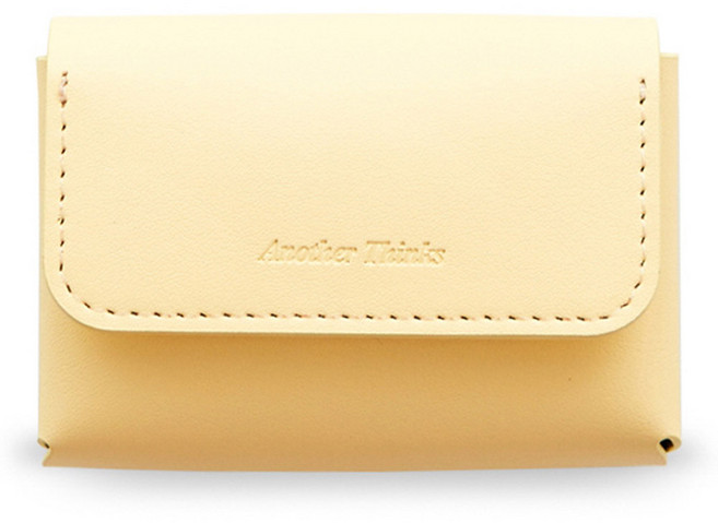 퍼니메이드 가죽 2단 분리수납 식빵 명함 지갑