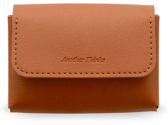 FunnYmade 皮革雙層分隔收納吐司名片夾