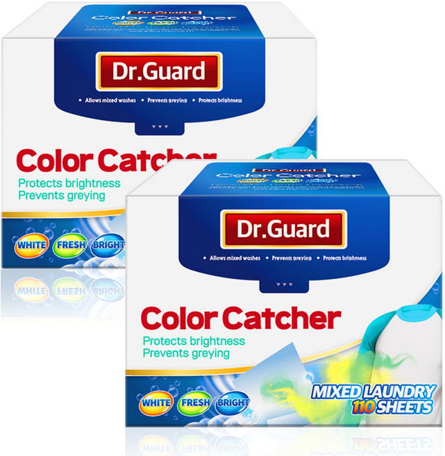 아케이 리빙 닥터가드 대용량 이염방지 시트, 혼합색상, 2개