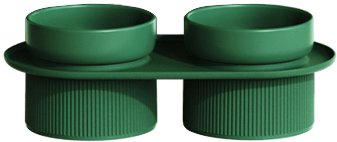 딩동펫 피코 세라믹 보울 식기 2구, 그린, 1개