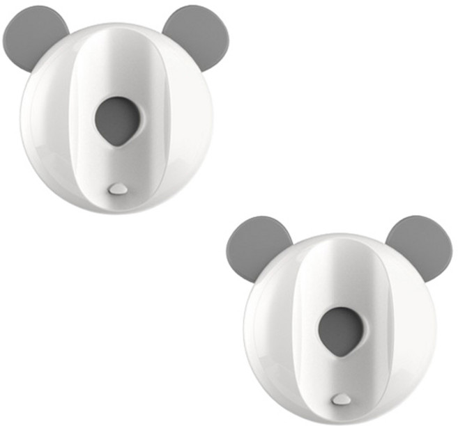 블럭마트 욕실 무타공 마그네틱 전동칫솔걸이, 화이트, 2개