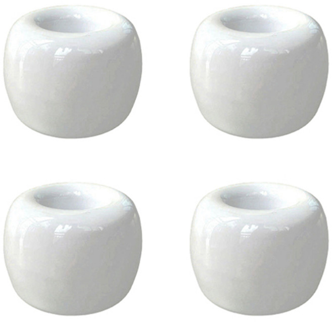 블럭마트 욕실 세라믹 칫솔꽂이, 화이트, 4개