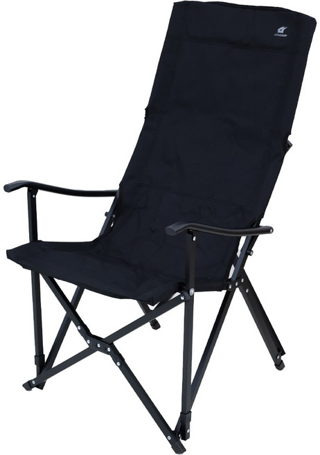 조아캠프 릴렉스 캠핑의자 특대, 블랙, 1개