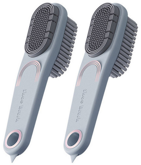 더자카 다용도 투인원 세탁솔 브러쉬, 블루, 2개