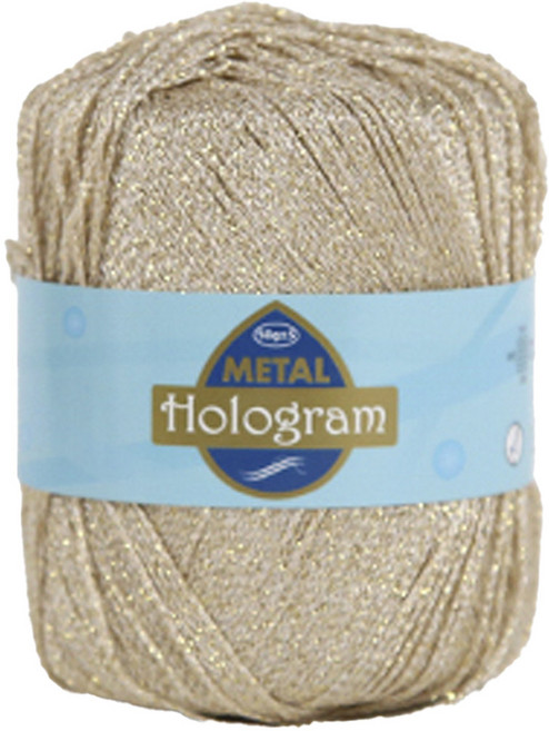 yarna 홀로그램 뜨개실 50g, 208 샴페인골드, 1개
