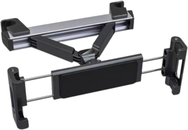 지리즈 헤드레스트 뒷좌석 차량용 스마트기 거치대, 1개, 블랙