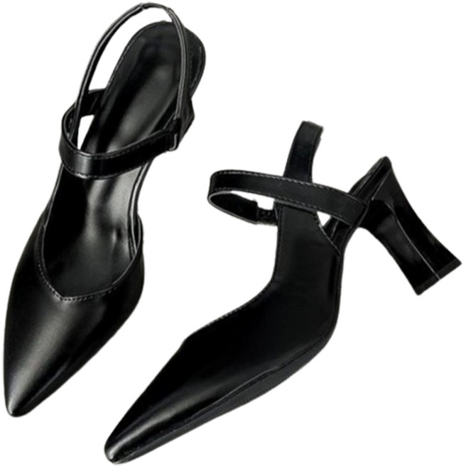 실버스 메리제인 슬링백 하이힐 7cm SV072