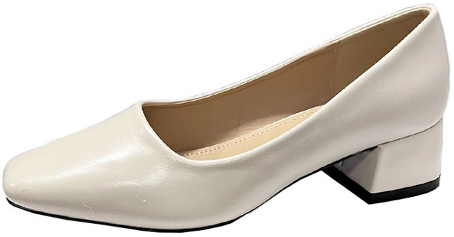 라블 여성용 세련핏 미들 구두 4cm