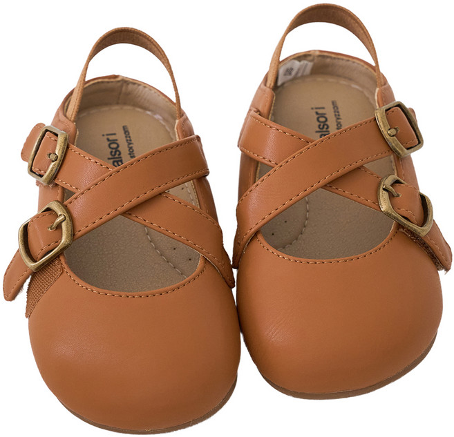 발소리 베이비잼 여아용 타냐 플랫슈즈