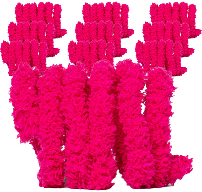 yarna 뽀글이 모루 철사 인형실 15mm, 9 핫핑크, 10개