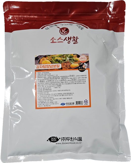 두원식품 감자탕양념 분말, 1kg, 1개