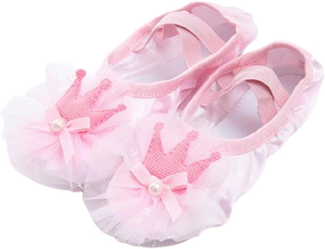 오즈키즈 여아용 크라운 발레슈즈