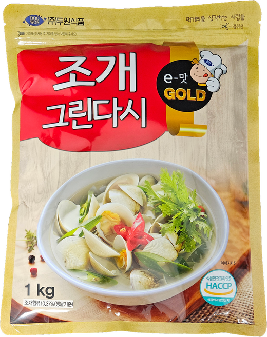 두원식품 조개 그린다시, 1kg, 1개