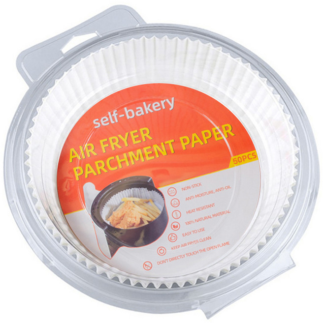 헬로키친 에어프라이어 접시형 종이호일, 50개입, 1개