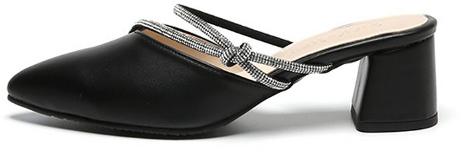 잭앤질 여성용 보석 매듭 스트랩 뮬 JA4141