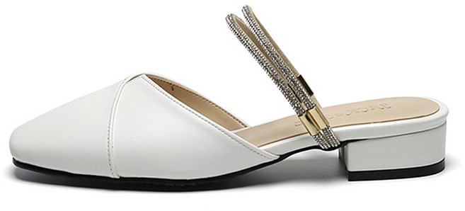 잭앤질 여성용 반짝스트랩 라운드토 뮬 JA4142