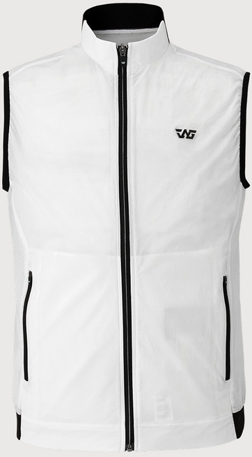 인디안 남성용 펀칭배색 니트에리 베스트 MIXQC3M3111